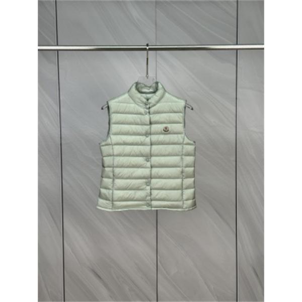 爽やかなミントとブルー MONCLER モンクレール コピー ライトダウンジレ 春秋レディース