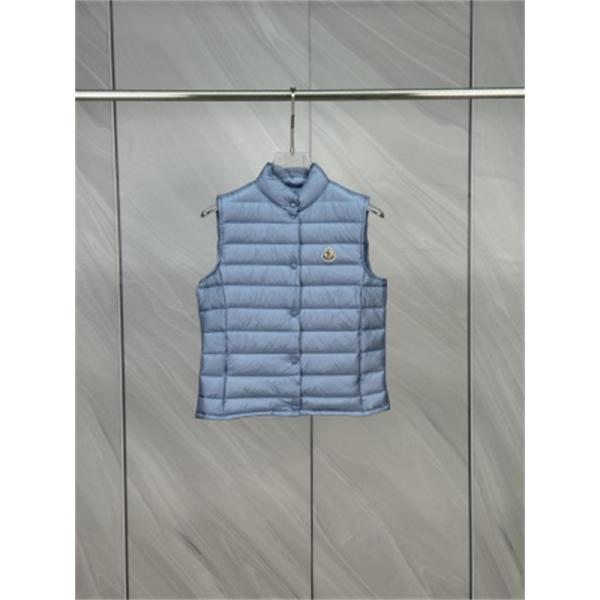 爽やかなミントとブルー MONCLER モンクレール コピー ライトダウンジレ 春秋レディース