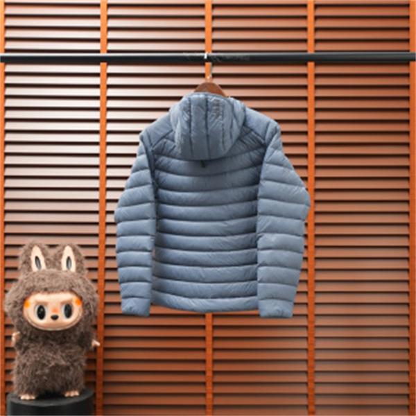 星空パープルが映える ARC'TERYX アークテリクス コピー フード付きダウンブルゾン 細幅キルティング
