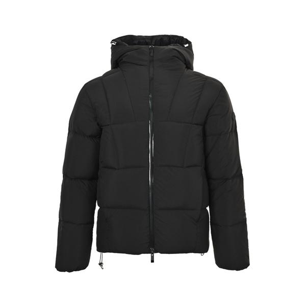 都会的なチャコールグレー MONCLER モンクレール コピー フード付きダウンブルゾン 立体キルティング