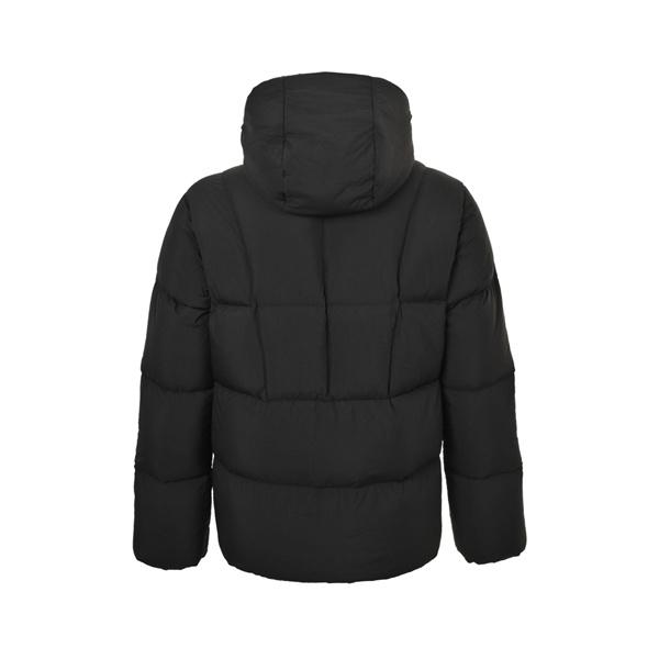 都会的なチャコールグレー MONCLER モンクレール コピー フード付きダウンブルゾン 立体キルティング