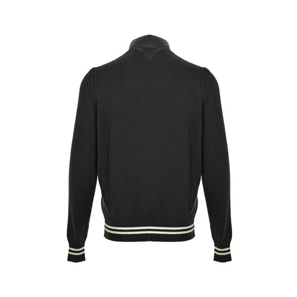 白ラインが映える MONCLER モンクレール コピー ハイブリッドダウンブルゾン ニット袖ジップアップ