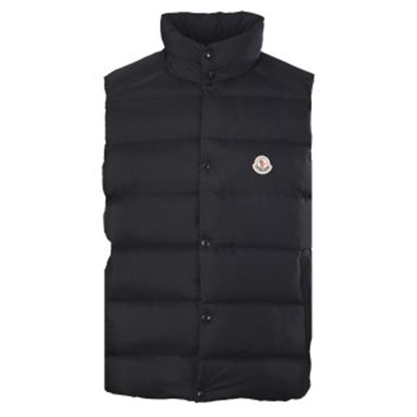 落ち着いたネイビー MONCLER モンクレール コピー ダウンジレ スタンドカラー秋冬アウター