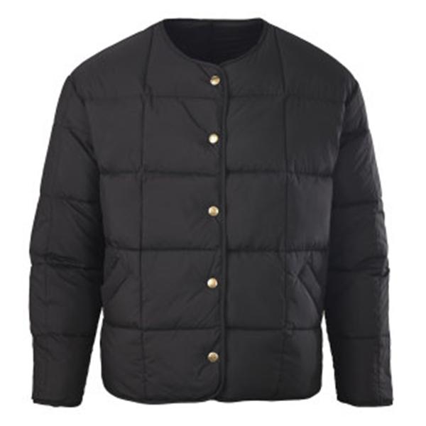 上品なノーカラー MONCLER モンクレール コピー ダウンジャケット ゴールドボタン黒ベージュ