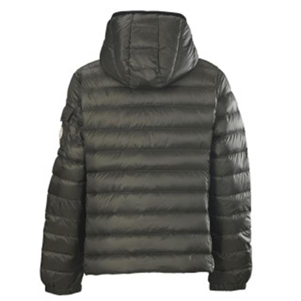 秋冬の落ち着いた3色 MONCLER モンクレール コピー ダウンジャケット フード付き袖ロゴ
