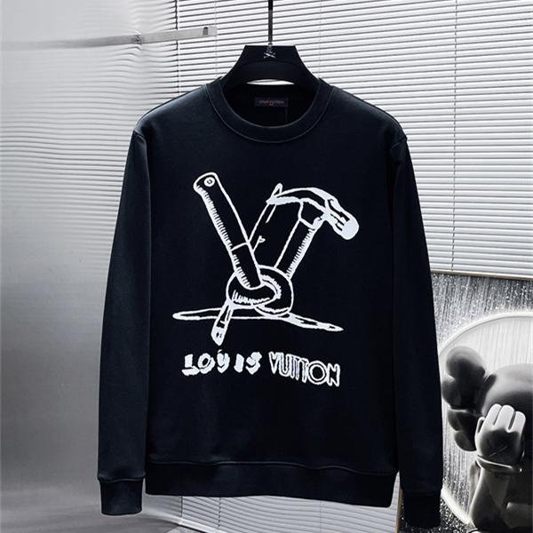 工具モチーフが目を引く LOUIS VUITTON ルイヴィトン コピー スウェットトレーナー 白黒2色