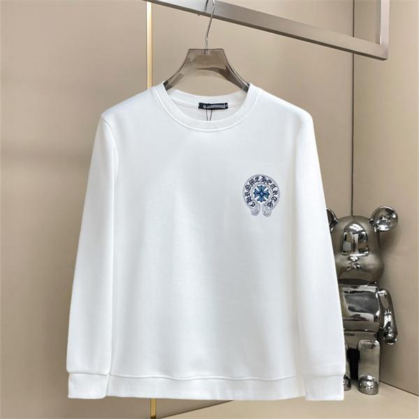 白×水色のアートデザイン CHROME HEARTS クロムハーツ コピー 長袖トレーナー バックロゴ入り