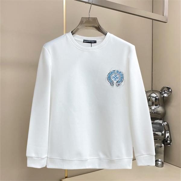 幻想的なブルーロゴ CHROME HEARTS クロムハーツ コピー クルーネックスウェット アート風バックプリント