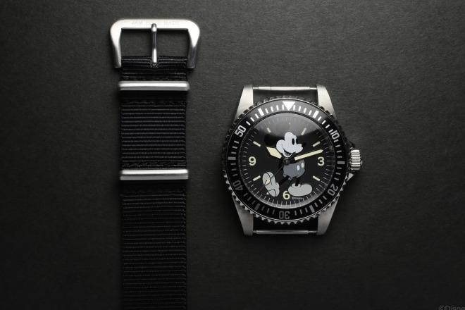 ジャムホームメイドより「ミッキーマウス」のシックな腕時計、バウンティーハンターと共同開発 