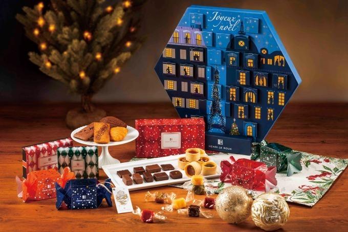 アンリ・ルルー、新作ボンボンショコラをアレンジしたクリスマスケーキ＆キャラメル入りアドベントカレンダー コピー