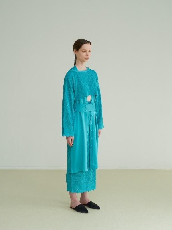 TAN 2019年春夏コレクション - 重ねて、結んで、巻き付けるニットの構築的レイヤード コピー TAN 2019年春夏コレクション - 重ねて、結んで、巻き付けるニットの構築的レイヤード コピー