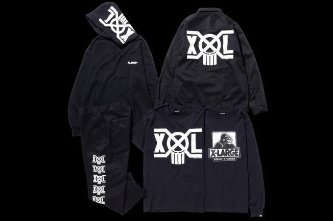 XLARGE×バウンティーハンター、両ブランドのロゴをミックスさせたメンズジャケットやTシャツなど 