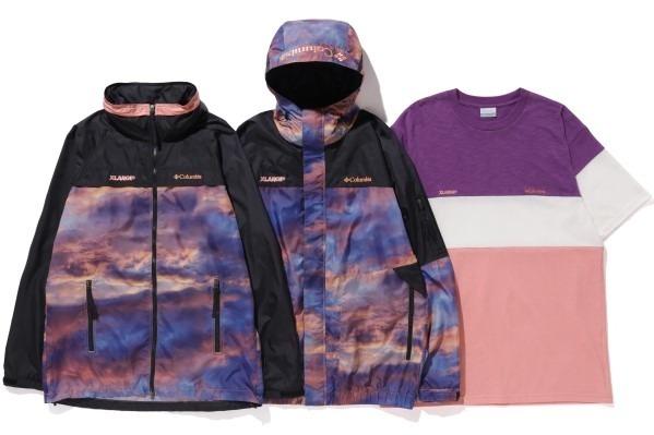 XLARGE×コロンビア「サンセット コレクション」“夕焼け空”デザインの軽量ジャケットなど 