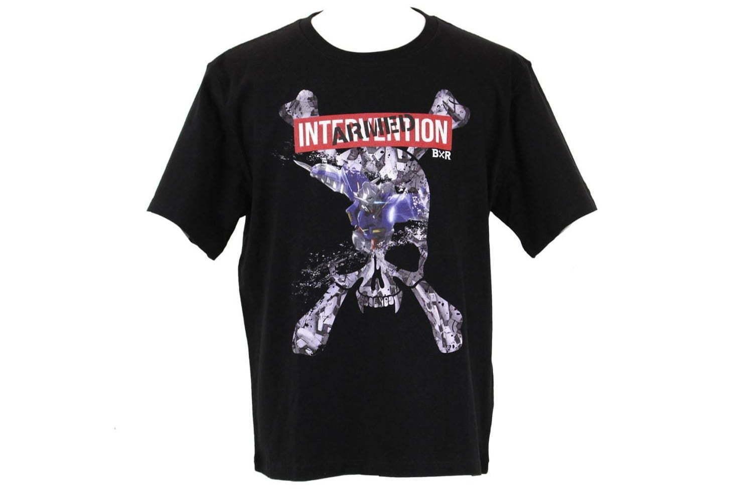 ロエン×バンダイ「B×R」アニメ『機動戦士ガンダム00』Tシャツ、ガンダムエクシアがスカルを切り裂く 