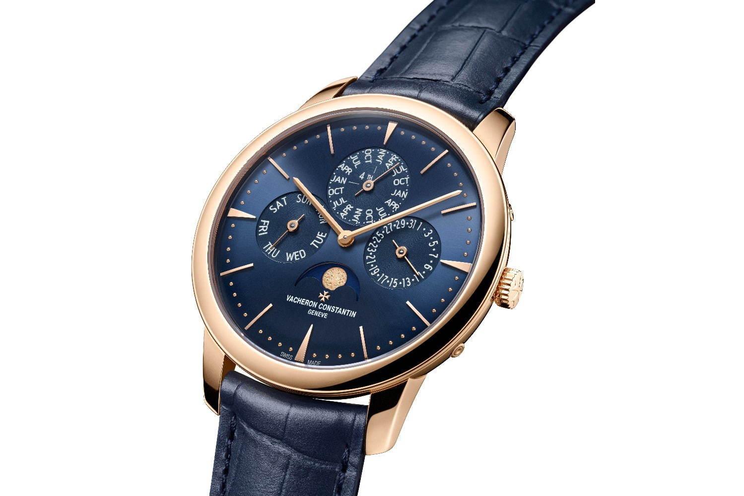 ヴァシュロン・コンスタンタンの腕時計「パトリモニー」新作、ブルー×ゴールドの洗練された1本 