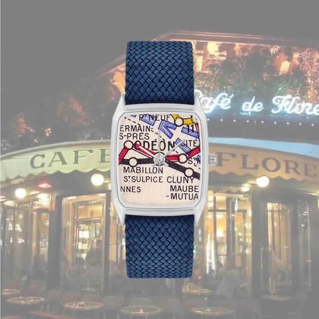 パリ発腕時計「ラプス」文字盤に80