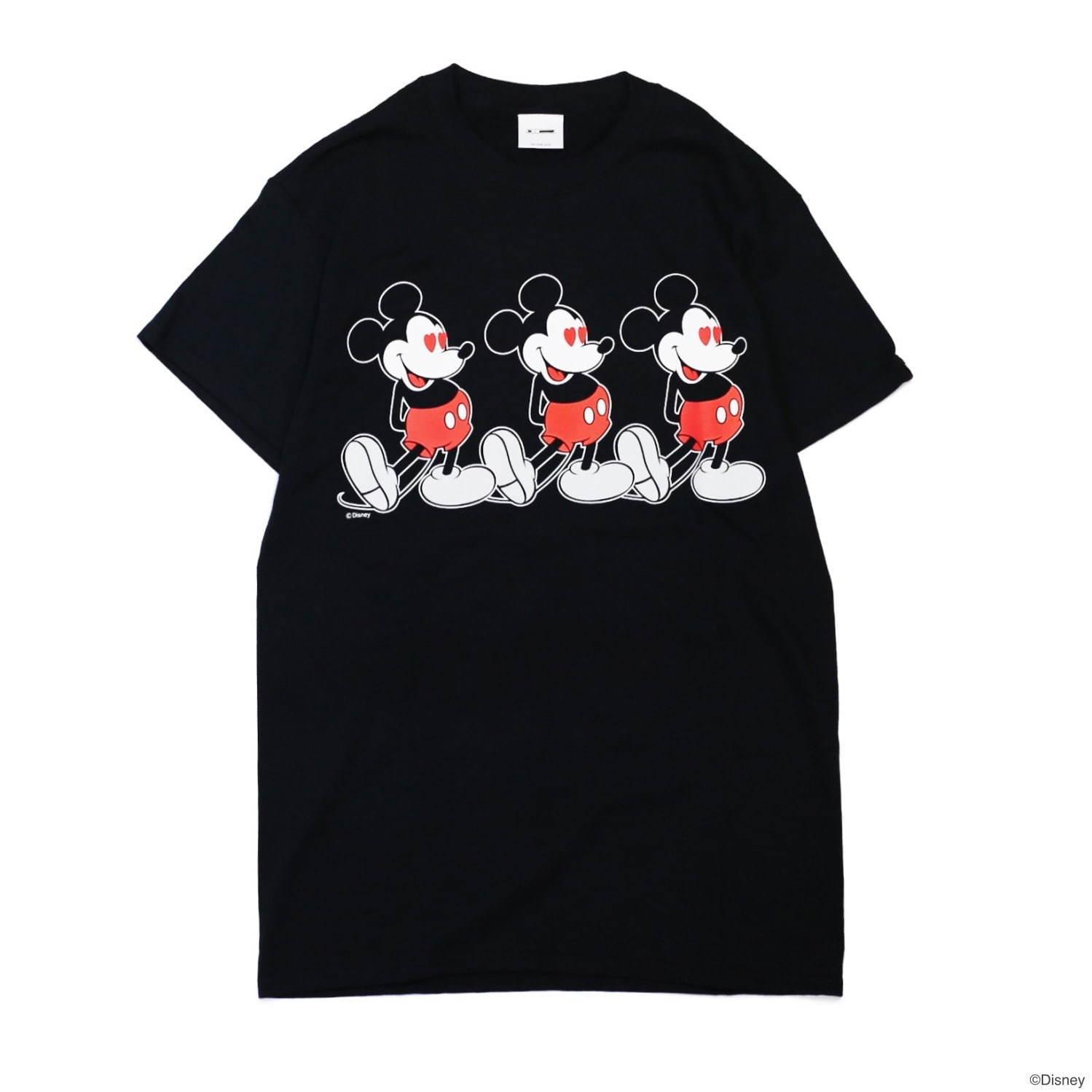 目がハートの「ミッキーマウス」Tシャツ&フーディ、ジャムホームメイドとバウンティーハンターから コピー