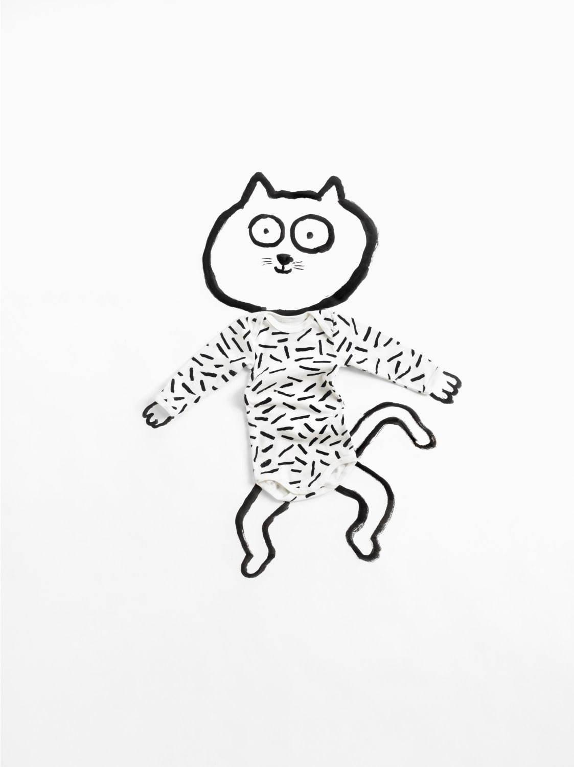 プチバトー“猫・犬・シマウマ”を表現した縞模様やドット柄ウェア、ジャン・ジュリアンとコラボ コピー