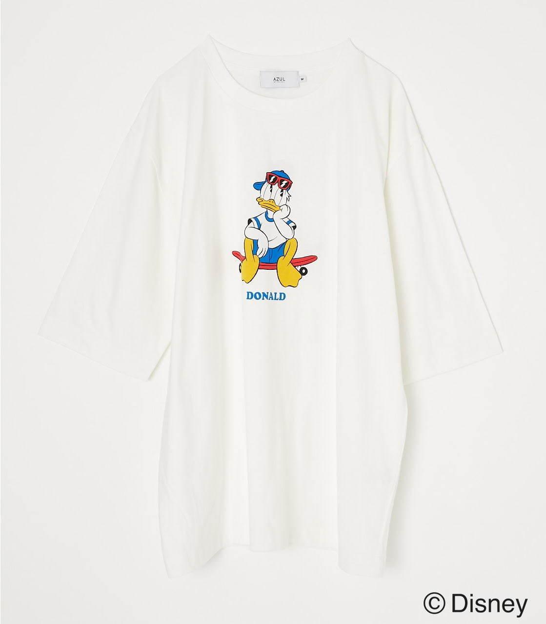 ディズニー「ドナルド・ダック」とアズール バイ マウジーのコレクション、ビッグTシャツやトートバッグなど コピー