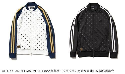 glamb×「ジョジョの奇妙な冒険 黄金の風」、ブチャラティ柄ジャージやドッピオ“カエル電話”ニット コピー glamb×「ジョジョの奇妙な冒険 黄金の風」、ブチャラティ柄ジャージやドッピオ“カエル電話”ニット コピー