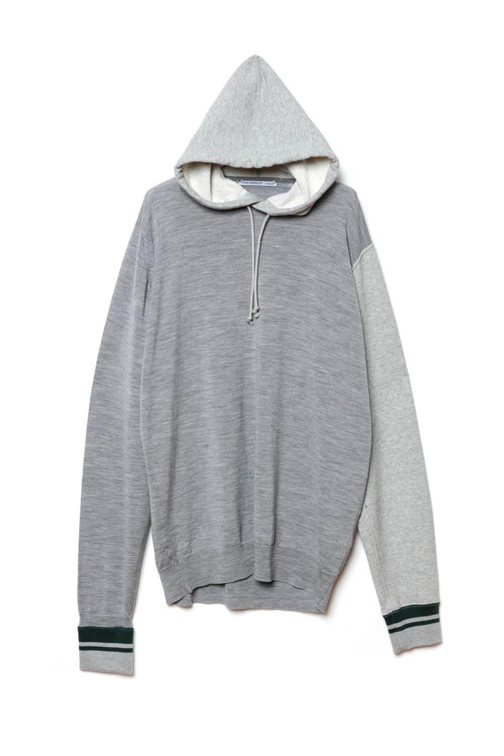 sacai×ジョン スメドレーのドレス&フーディー、ニットにシフォンやスウェットを組み合わせて コピー sacai×ジョン スメドレーのドレス&フーディー、ニットにシフォンやスウェットを組み合わせて コピー