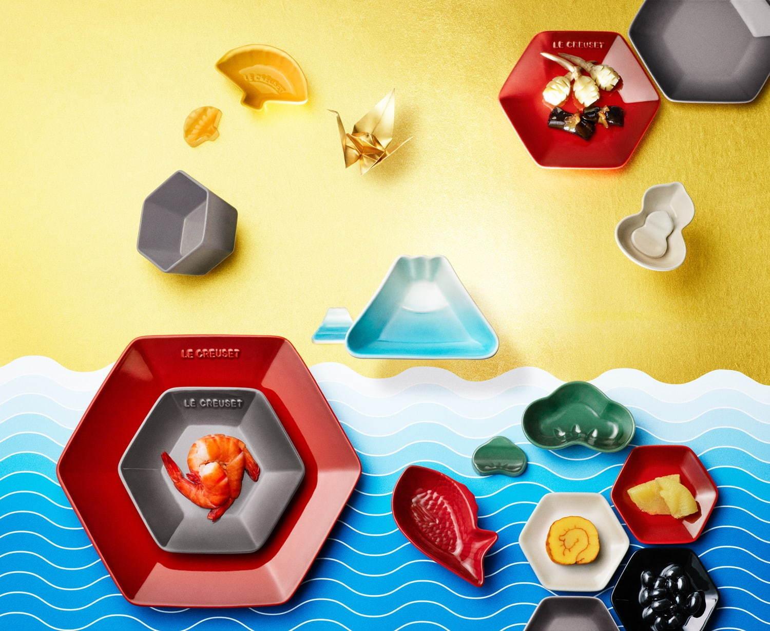 ル・クルーゼ”鯛や富士山”モチーフのカラフルプレート&箸置き限定発売 コピー ル・クルーゼ”鯛や富士山”モチーフのカラフルプレート&箸置き限定発売 コピー
