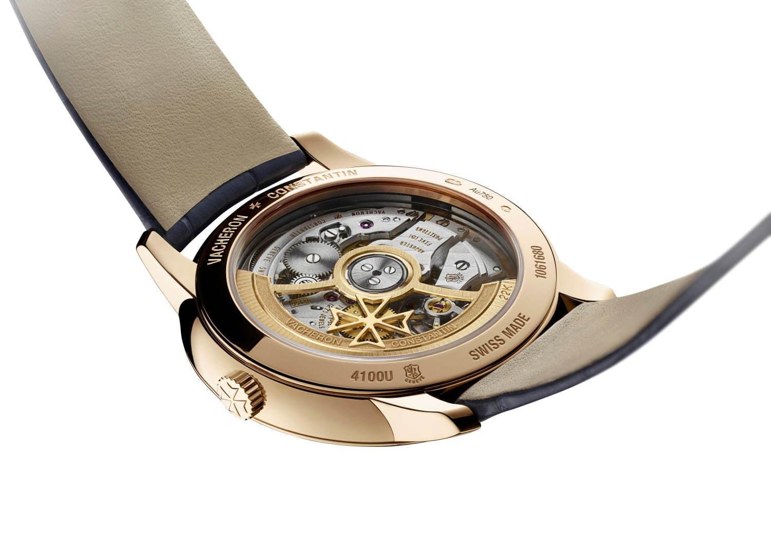 ヴァシュロン・コンスタンタンの腕時計「パトリモニー」新作ブルー×ピンクゴールド、ダイヤ付きモデルも コピー