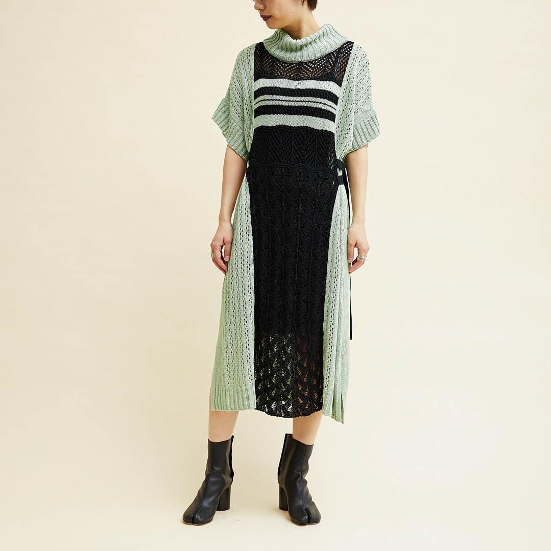 エボニー“グリーンカラー”のニットドレス＆スカート、ミッドウエスト限定で発売 コピー
