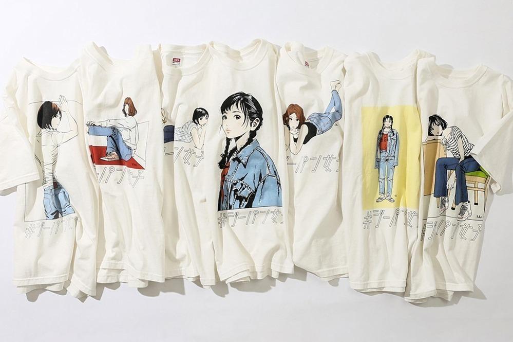 エドウイン×漫画家・江口寿史の限定Tシャツ、様々な“ジーパン女子”のイラストをプリント 
