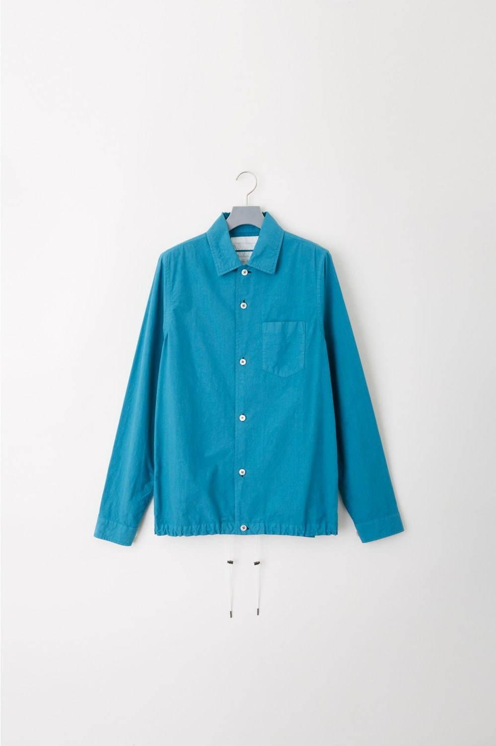 フミト ガンリュウのシャツ風コーチジャケット＆シルク混パンツ、10色展開のカラフルなセットアップ コピー
