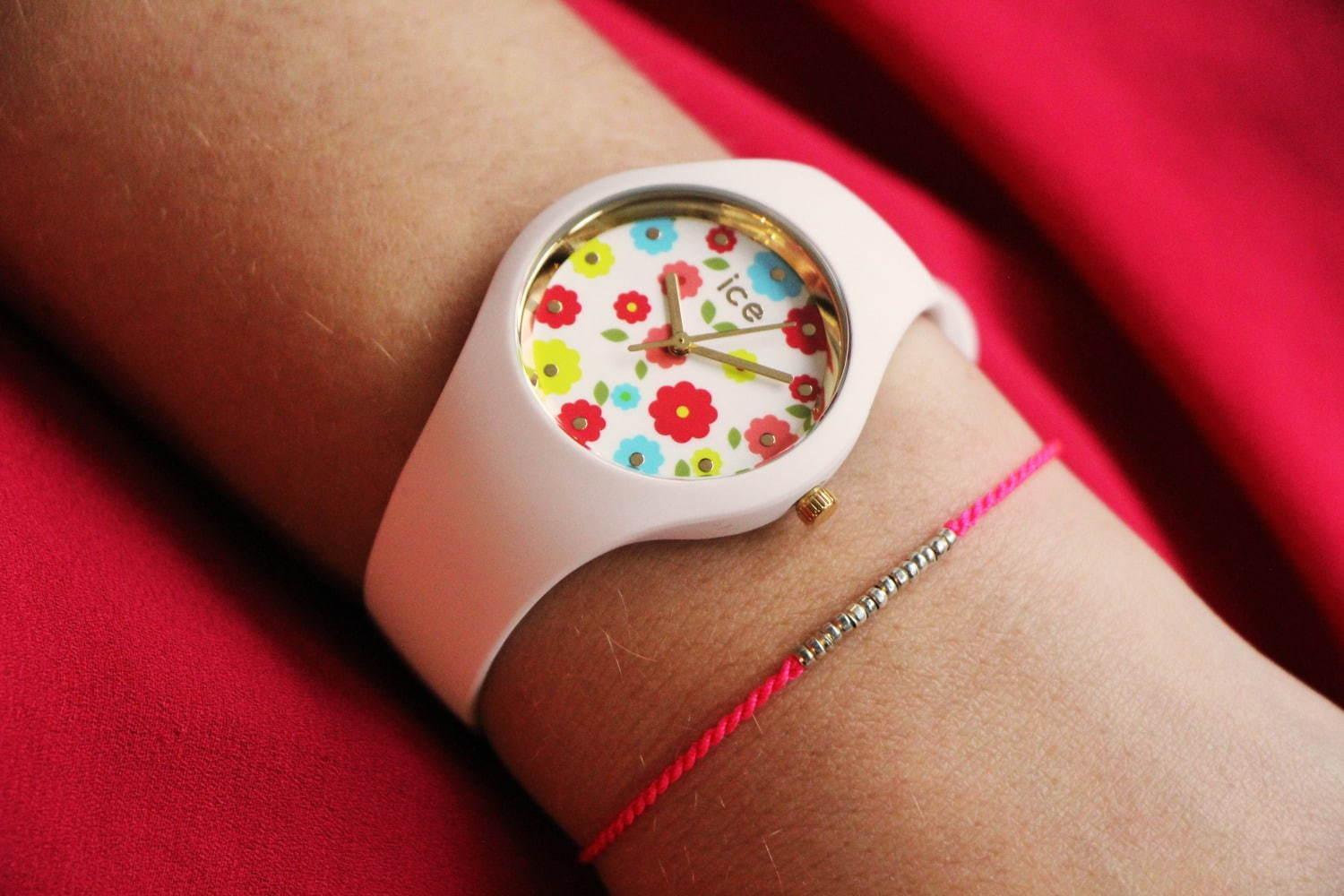 アイスウォッチから“花咲く文字盤”の新作腕時計、フラワーショップ・カレンド限定で販売 コピー