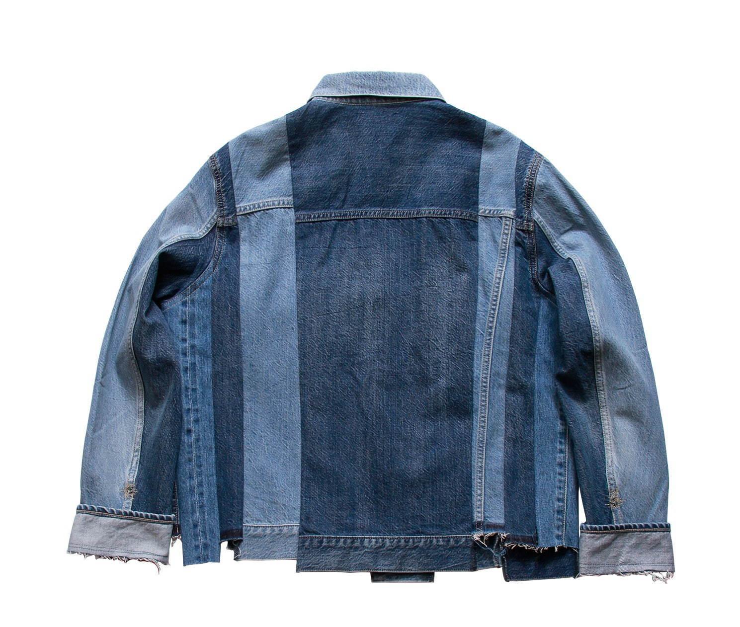 KUROのリメイクデニムジャケットが銀座限定で、“螺旋階段”イメージの裾デザイン コピー