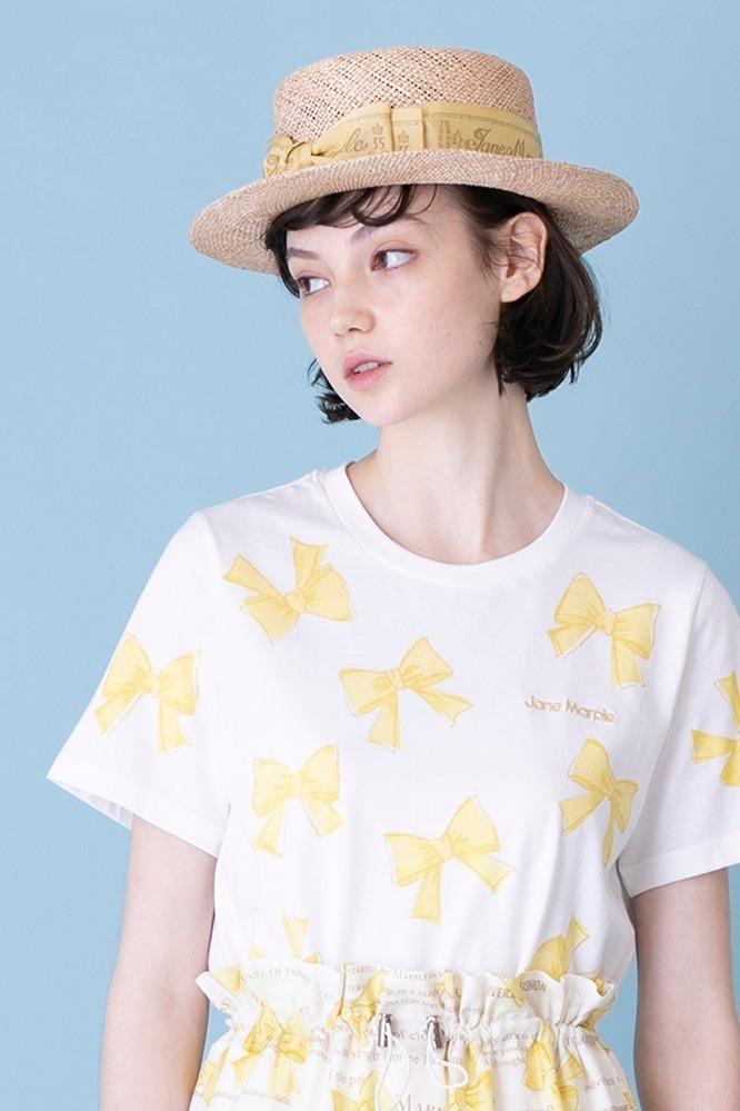ジェーンマープル“カラフルリボン”の丸襟ワンピースやTシャツ、メッセージリボン付きハットも コピー ジェーンマープル“カラフルリボン”の丸襟ワンピースやTシャツ、メッセージリボン付きハットも コピー