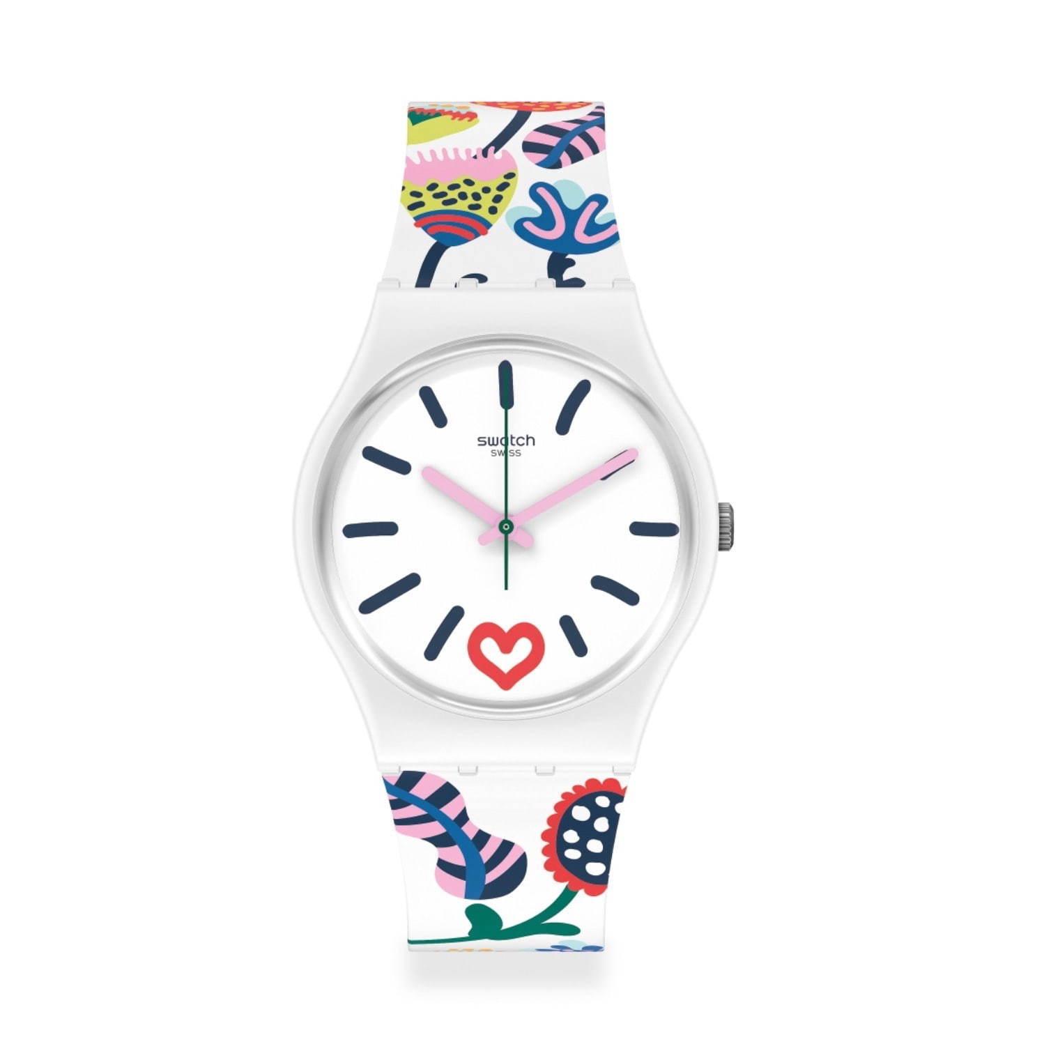 スウォッチ“レトロ＆ポップ”な草花を描いた腕時計「ラブリーガーデン コレクション」 コピー