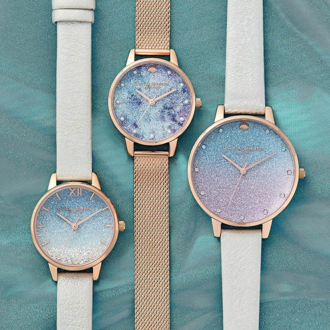オリビア・バートン新作腕時計、“海の中”を表現したグリッター×グラデーションの文字盤など コピー
