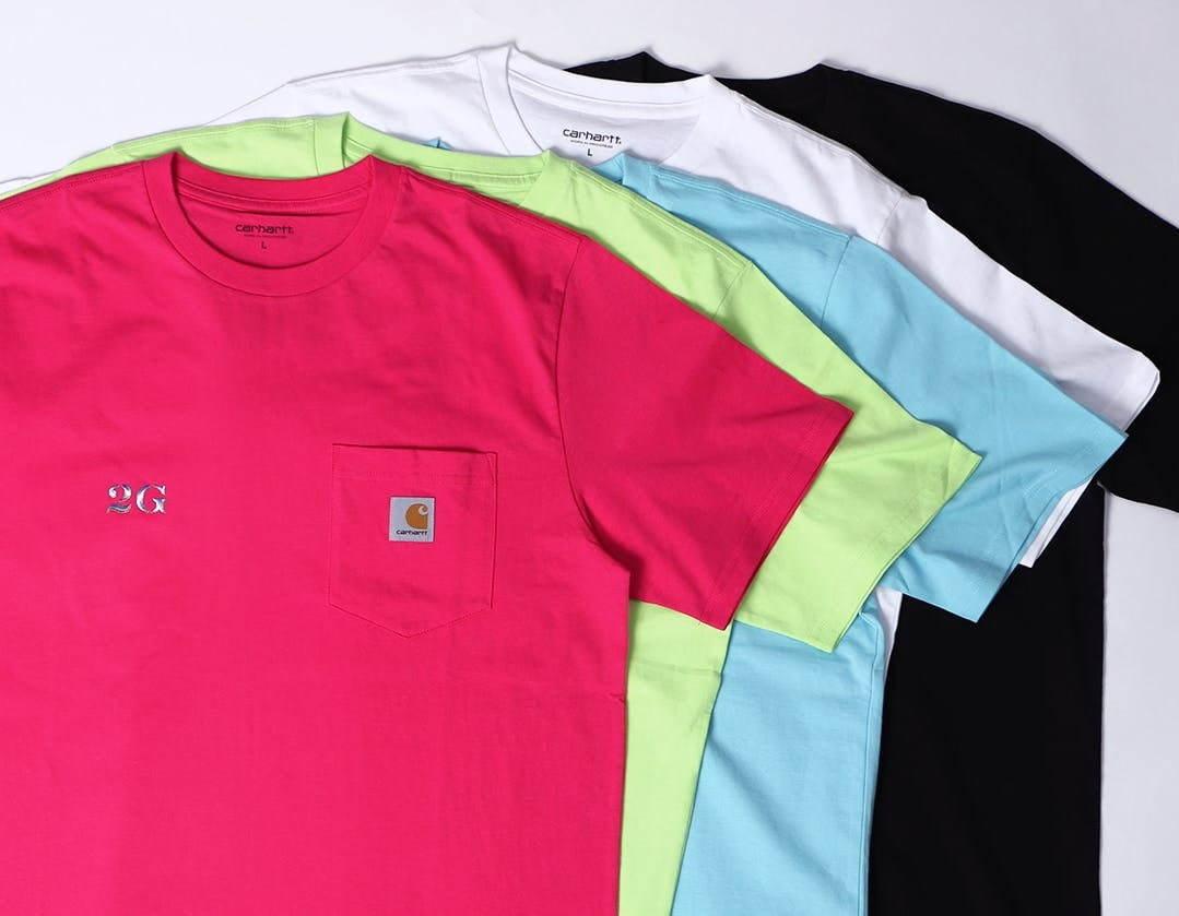 カーハート WIP×「2G」空山基デザインのロゴを配したTシャツ、スイコックとのコラボサンダルも コピー