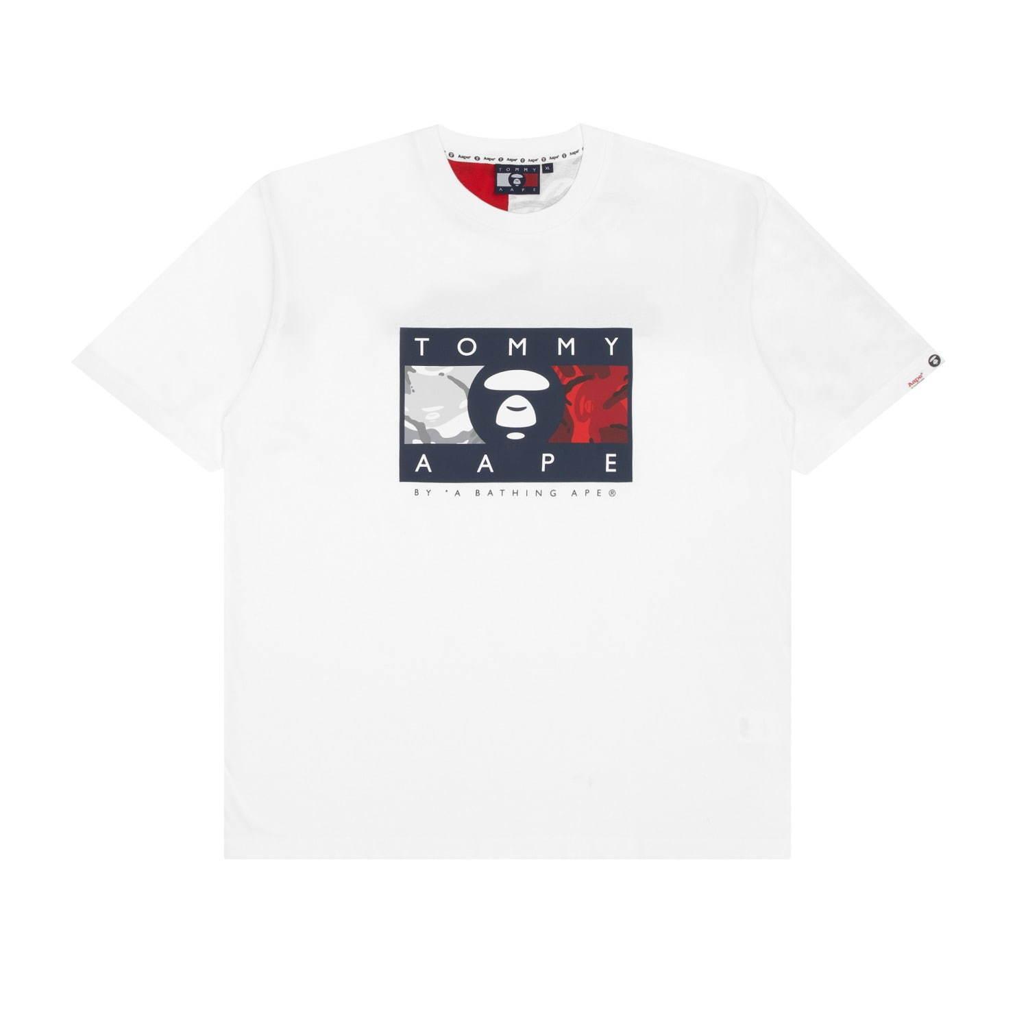 エーエイプ×トミー ジーンズ - オリジナルカモ柄のTシャツやポロシャツ、デニムジャケットなど コピー