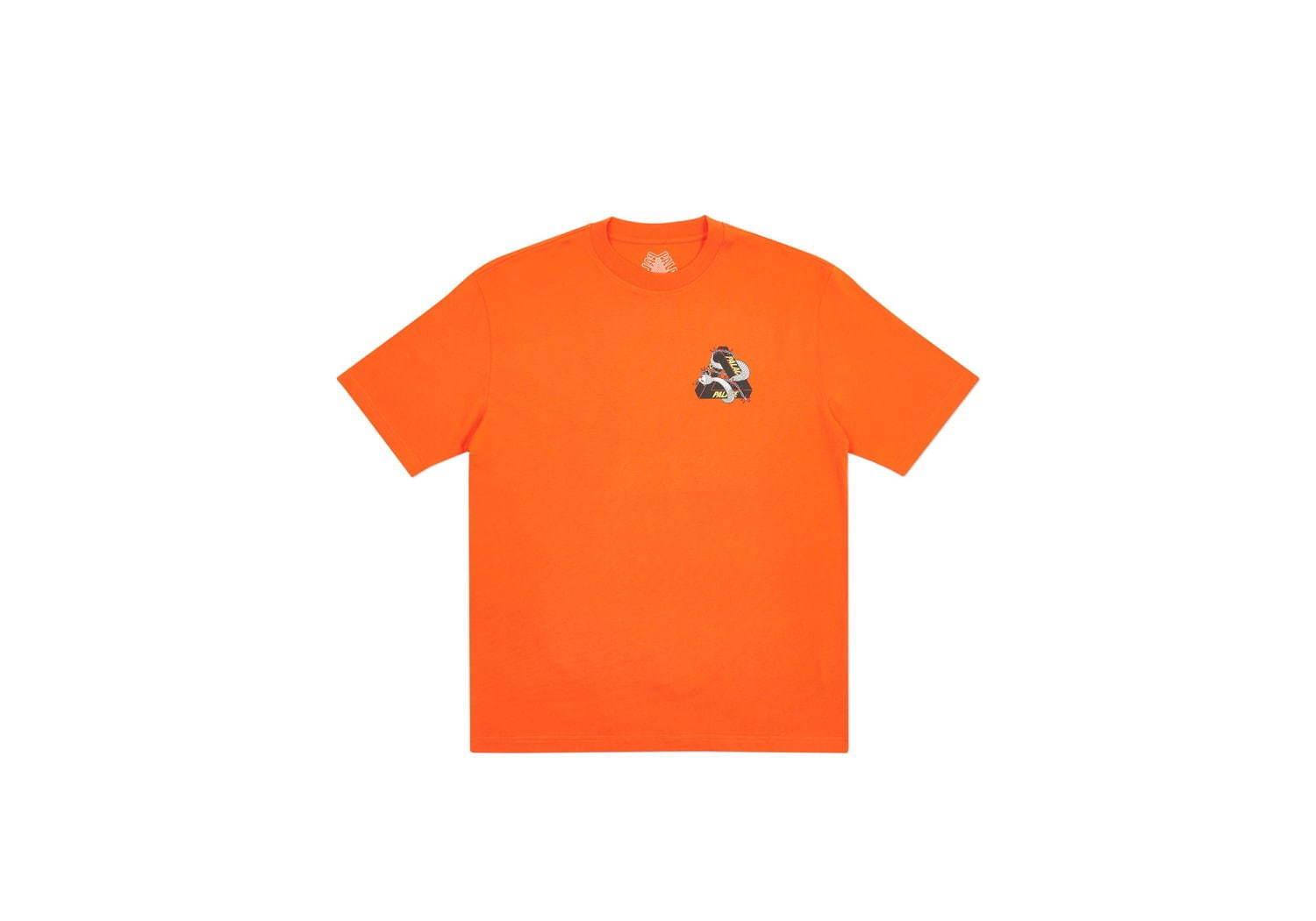 パレス スケートボードの新作Tシャツ、“蛇”“有刺鉄線”を纏ったロゴを配して - 全8色で展開 コピー