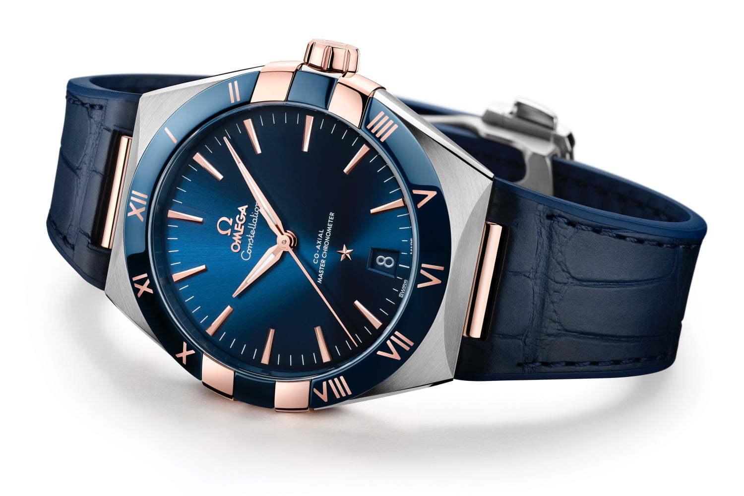 オメガの腕時計「コンステレーション」新作、ポリッシュ仕上げベゼルの洗練されたデザイン 