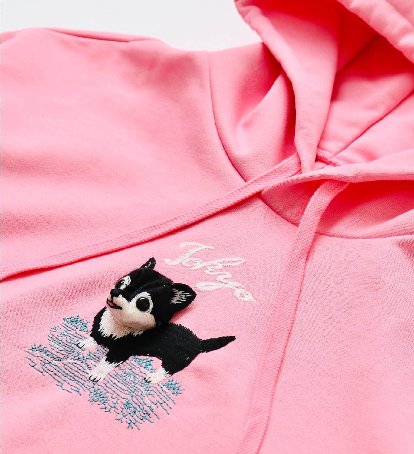 ダブレット×ウィズムの“飛び出すチワワ”フーディ、スウェット中央にパペット刺繍で立体的チワワを コピー ダブレット×ウィズムの“飛び出すチワワ”フーディ、スウェット中央にパペット刺繍で立体的チワワを コピー