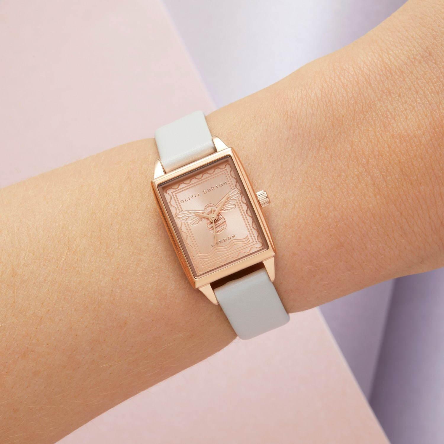 オリビア・バートンの新作“フラワーウォッチ”や切手着想の“ミツバチ”腕時計 コピー