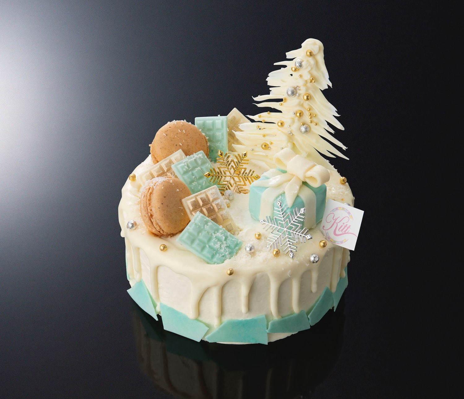 渋谷ヒカリエのクリスマス2020、“バラや蝶”を飾ったベリーケーキや“真っ白フリル”のチーズケーキ コピー