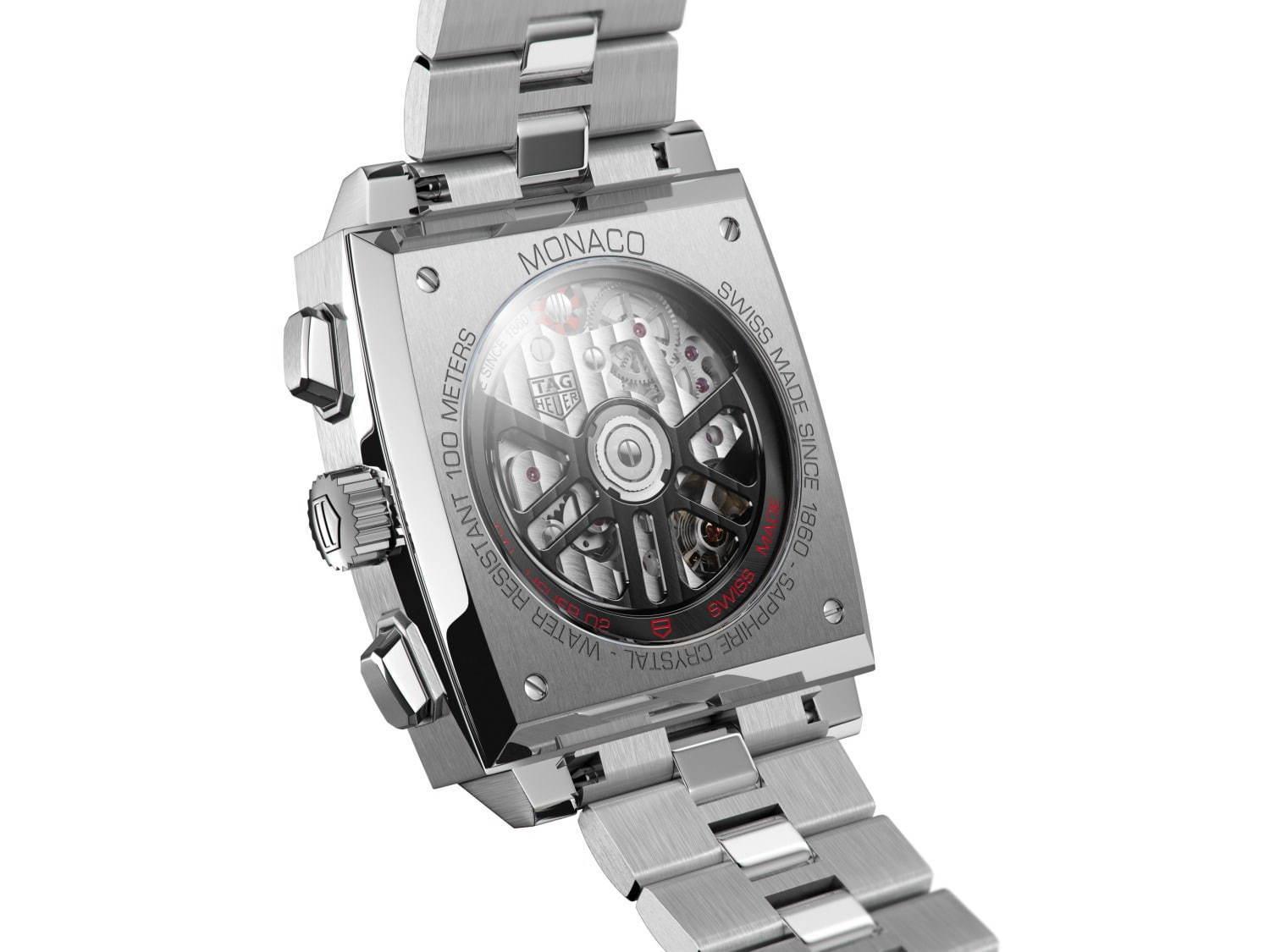 タグ・ホイヤーの腕時計「モナコ」ステンレススティール製ブレスの新作、ブラック＆ブルーの2色で コピー
