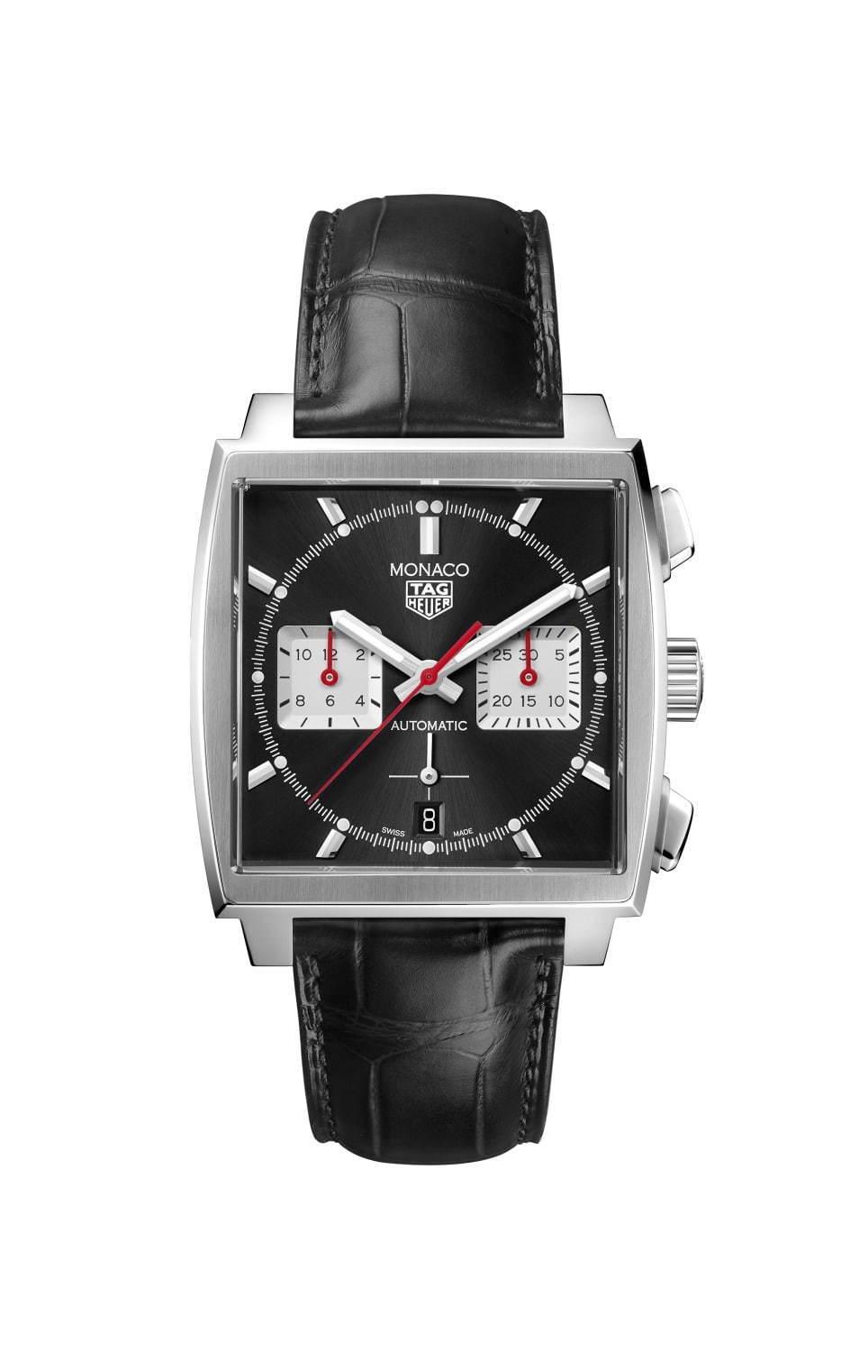 タグ・ホイヤーの腕時計「モナコ」ステンレススティール製ブレスの新作、ブラック＆ブルーの2色で コピー