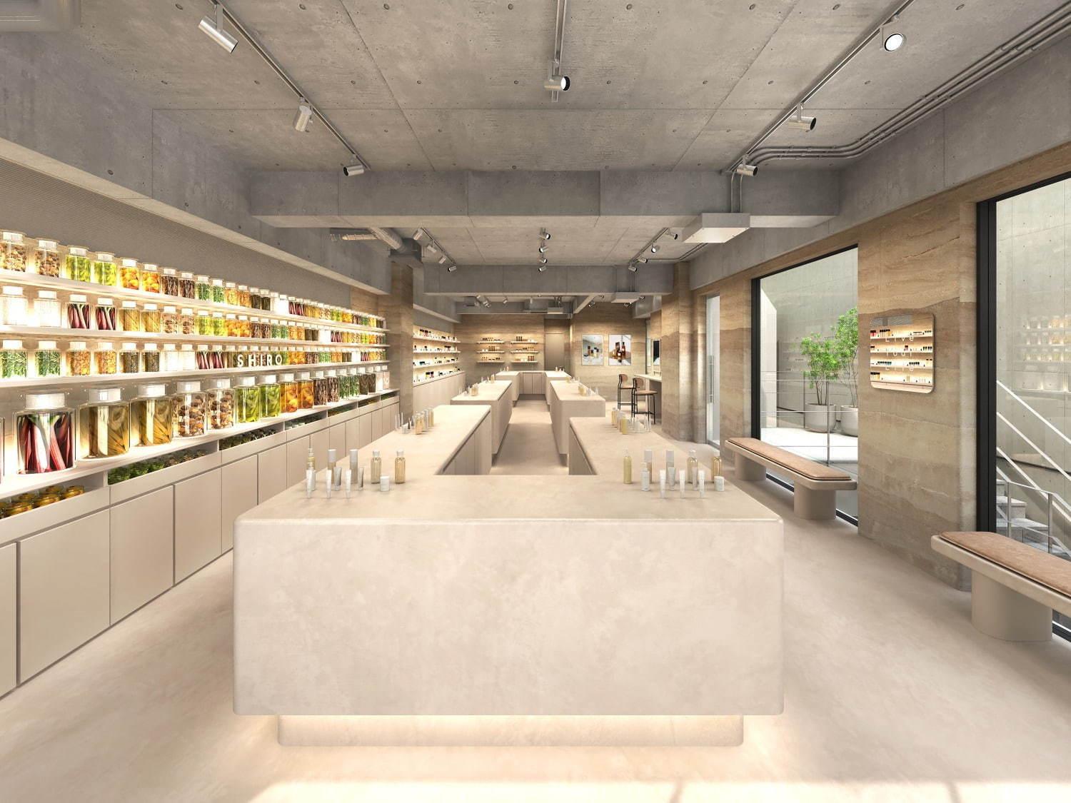 SHIRO 表参道本店がリニューアル、“自然素材のミュージアム”のような空間&限定パフュームも コピー SHIRO 表参道本店がリニューアル、“自然素材のミュージアム”のような空間&限定パフュームも コピー