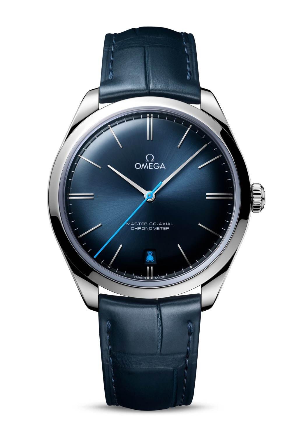 オメガの新作腕時計「デ・ヴィル トレゾア オービス」“テディベア”を文字盤の日付窓に配して コピー