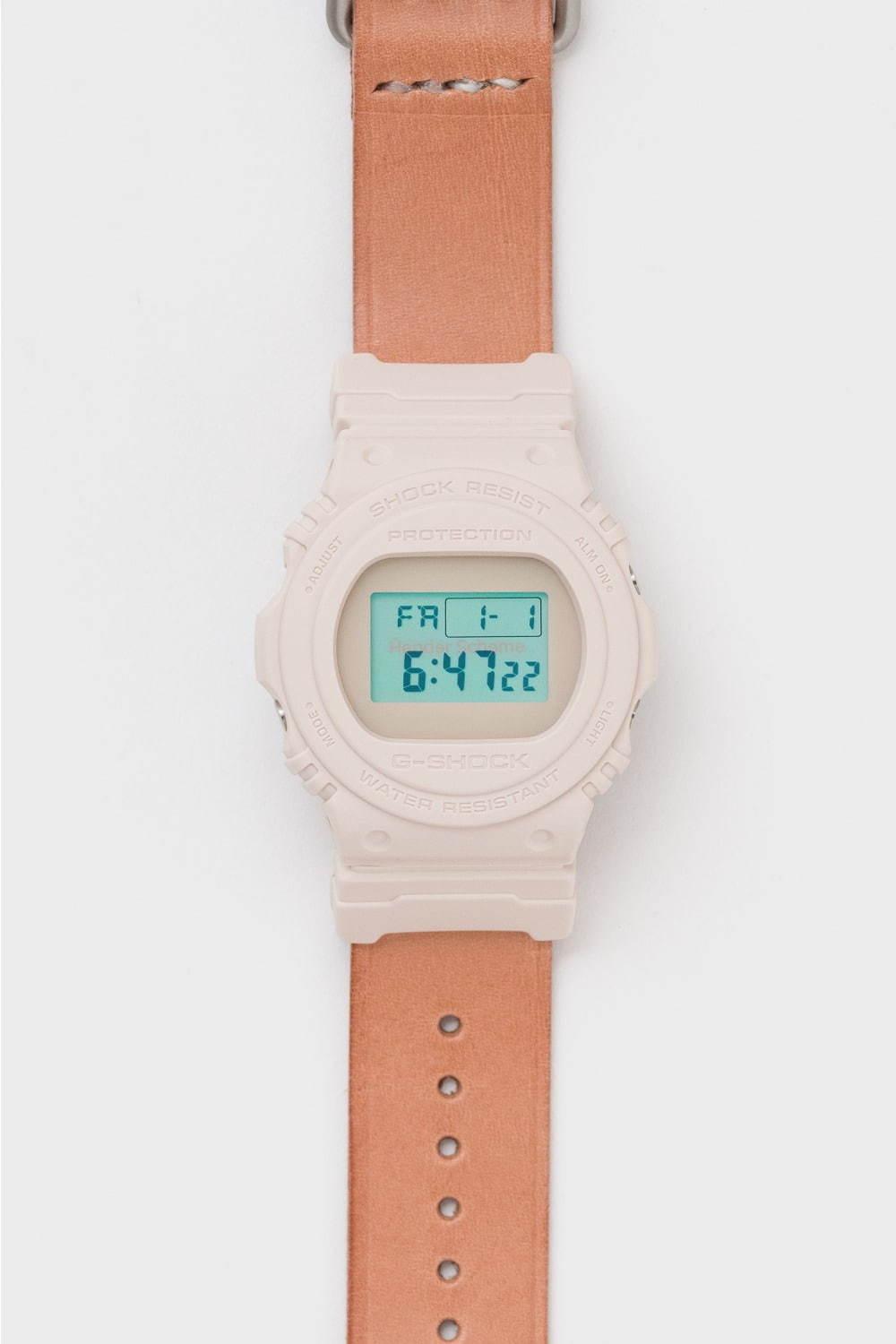 エンダースキーマ×G-SHOCKの第2弾、デジタル時計とベルトの経年変化で時を刻む腕時計 コピー