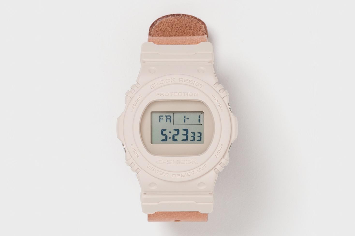 エンダースキーマ×G-SHOCKの第2弾、デジタル時計とベルトの経年変化で時を刻む腕時計 