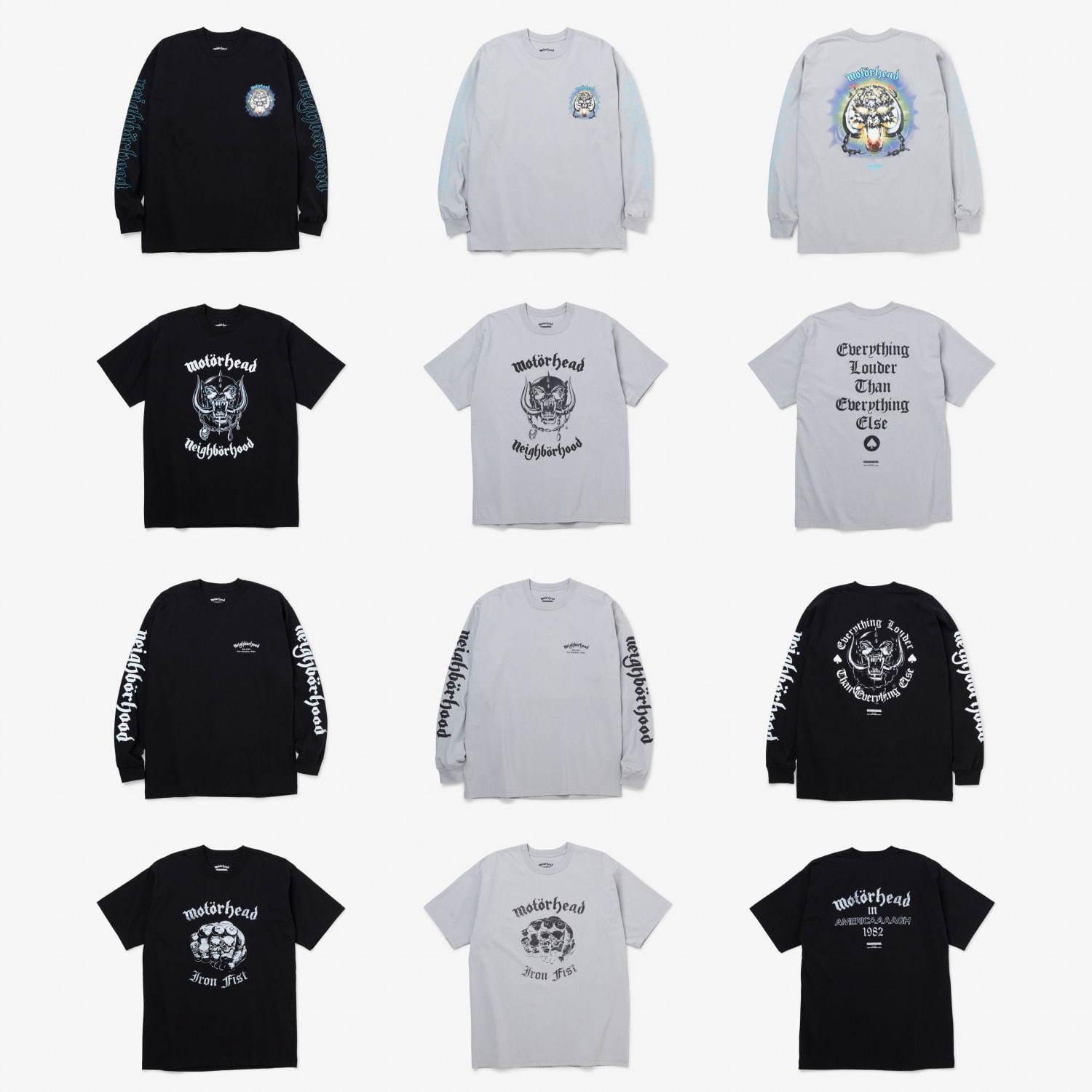 ネイバーフッド×伝説的ロックバンド「モーターヘッド」Tシャツ、Wネームやアルバムタイトルをデザイン コピー ネイバーフッド×伝説的ロックバンド「モーターヘッド」Tシャツ、Wネームやアルバムタイトルをデザイン コピー