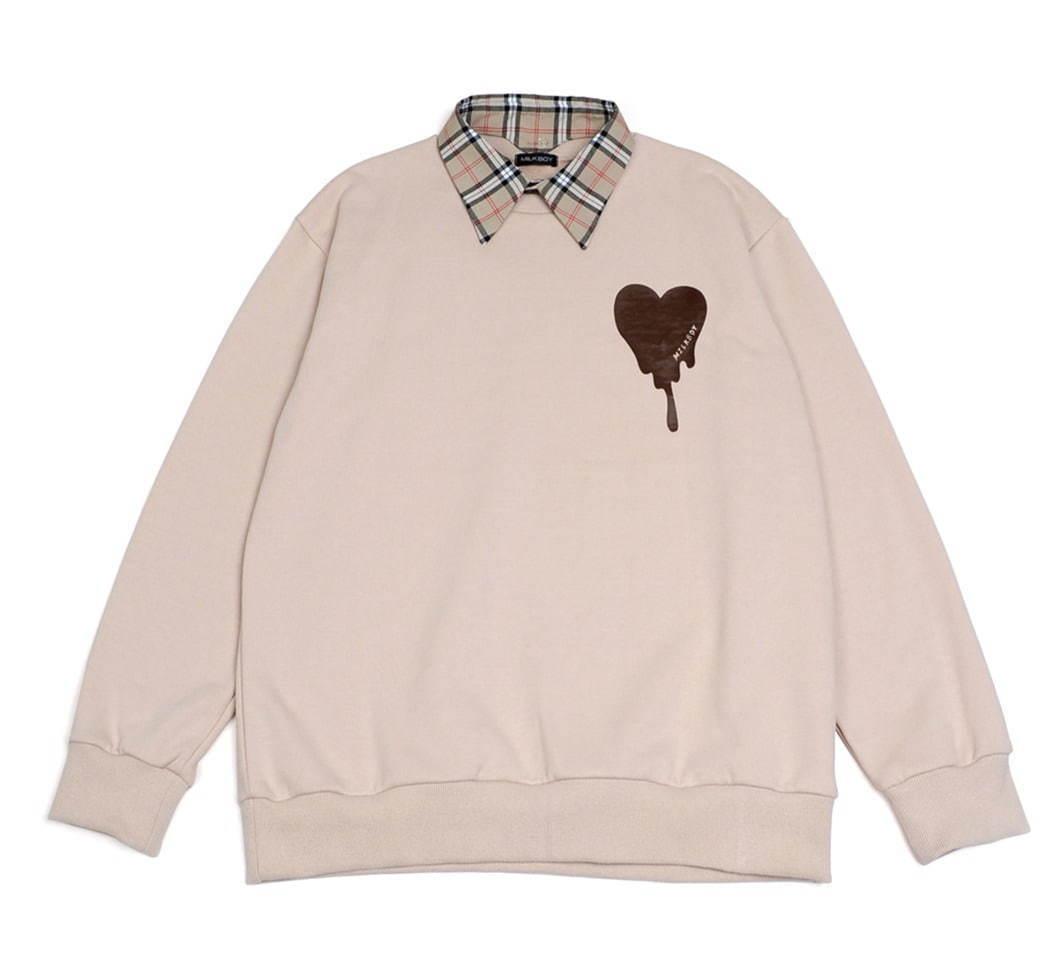 ミルクボーイ“チョコレートショップ”着想のTシャツ&“ハート型ショコラ”がとろけるスウェット コピー ミルクボーイ“チョコレートショップ”着想のTシャツ&“ハート型ショコラ”がとろけるスウェット コピー